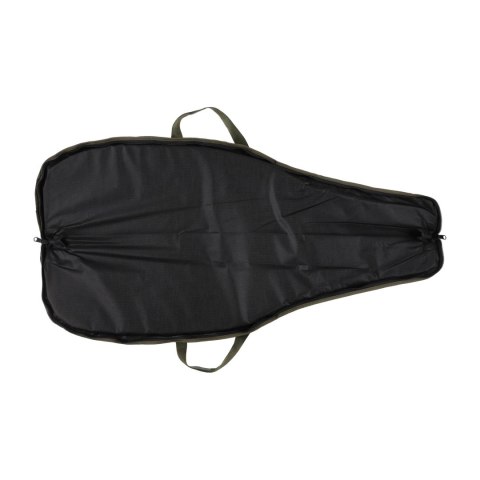 Pokrowiec na broń Forsport 125 cm - oliwkowy, haft beżowa głowa byka, biza pomarańczowa Forsport