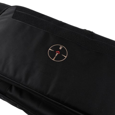 Pokrowiec na broń Forsport Tactical na dwie jednostki broni 115 cm - czarny, haft celownik VX Forsport