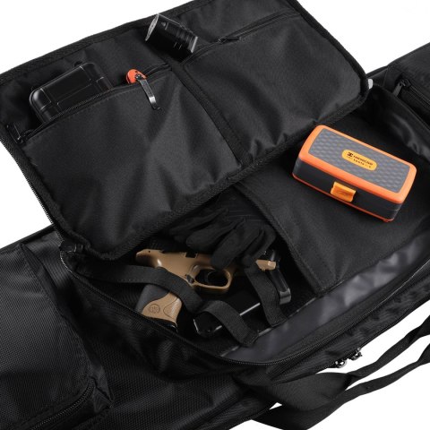 Pokrowiec na broń Forsport Tactical na dwie jednostki broni 115 cm - czarny, haft celownik VX Forsport