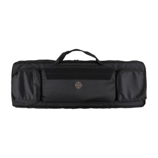 Pokrowiec na broń Forsport Tactical na dwie jednostki broni 105 cm - czarny, haft beżowy celownik VX Forsport