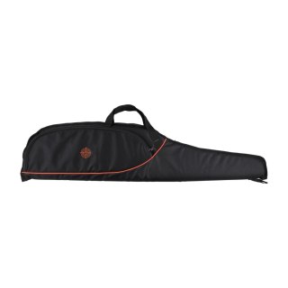 Pokrowiec na broń Forsport 125 cm - czarny, haft pomarańczowa tarcza, biza pomarańczowa Forsport