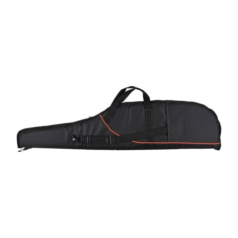Pokrowiec na broń Forsport 125 cm - czarny, haft pomarańczowa tarcza, biza pomarańczowa Forsport