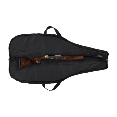 Pokrowiec na broń Forsport 125 cm - czarny, haft pomarańczowa tarcza, biza pomarańczowa Forsport