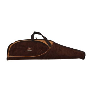 Pokrowiec na broń Forsport zamszowy 112 cm - brązowy, haft jeleń ryczy w trawie Forsport