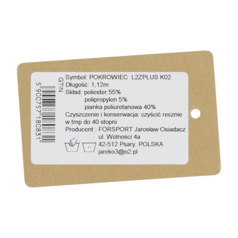 Pokrowiec na broń Forsport zamszowy 112 cm - brązowy, haft jeleń ryczy w trawie Forsport