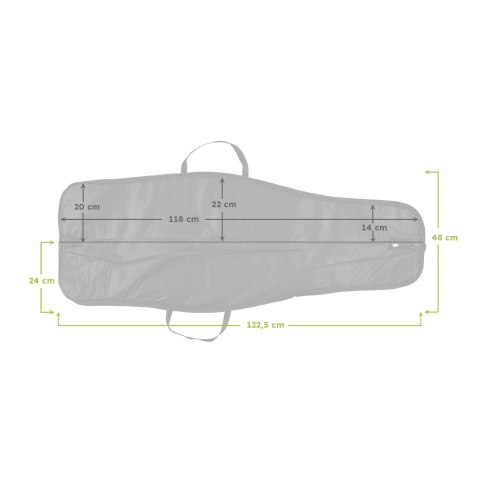 Pokrowiec soft 120 cm 1 kieszeń kamuflaż NN
