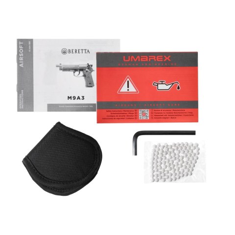 Replika pistolet ASG Beretta M9 A3 FDE 6 mm z kaburą Beretta