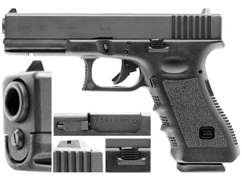 Replika pistolet ASG Glock 17 6 mm green gas 23 naboje Glock