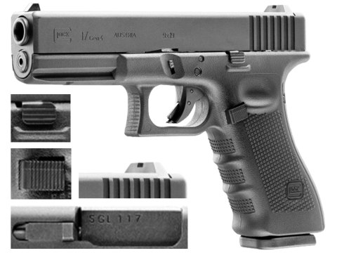 Replika pistolet ASG Glock 17 gen 4. 6 mm green gas Glock