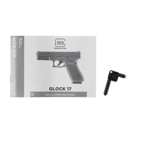 Replika pistolet ASG Glock 17 gen5 6 mm BB szara Glock