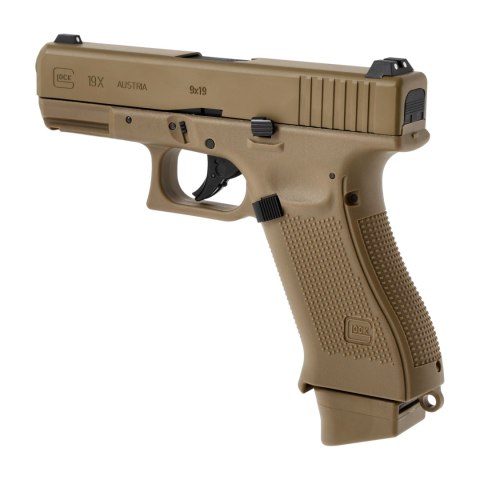 Replika pistolet ASG Glock 19X 6 mm coyote CO2 Glock