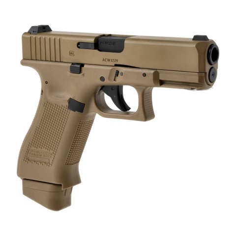 Replika pistolet ASG Glock 19X 6 mm coyote CO2 Glock