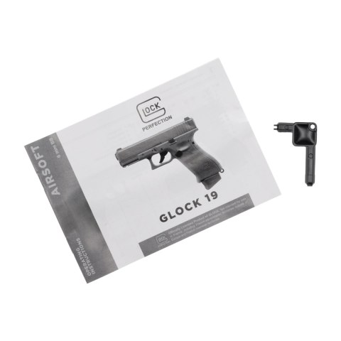 Replika pistolet ASG Glock 19X 6 mm coyote CO2 Glock