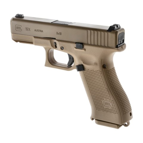 Replika pistolet ASG Glock 19X 6 mm coyote green gas Glock