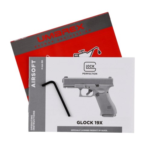 Replika pistolet ASG Glock 19X 6 mm coyote green gas Glock