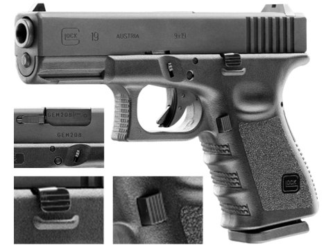 Replika pistolet ASG Glock 19 hop-up 6 mm Glock