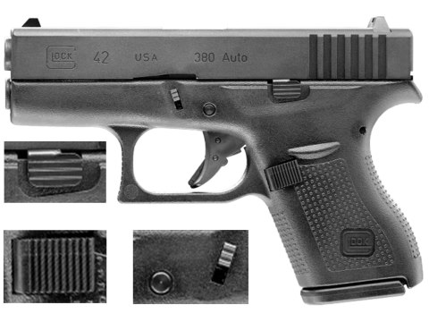 Replika pistolet ASG Glock 42 6 mm Glock