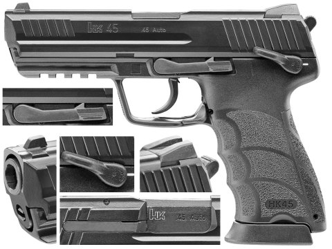 Replika pistolet ASG H&K Heckler&Koch HK45 6 mm green gas Heckler&Koch