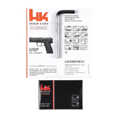 Replika pistolet ASG H&K Heckler&Koch USP 6 mm CO2 Heckler&Koch