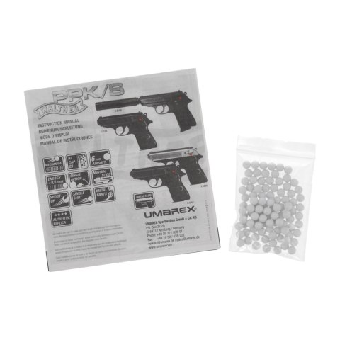 Replika pistolet ASG Walther PPK/S 6 mm sprężynowa Walther
