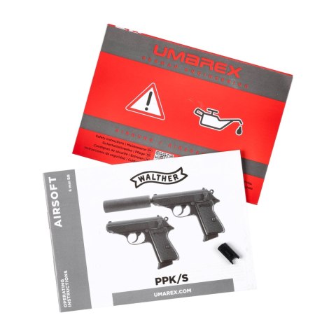 Replika pistolet ASG Walther PPK/S SD 6 mm gas Walther