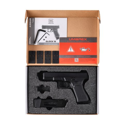 Replika pistolet Glock 19 gen 5. MOS 6 mm BB, CO2 Glock