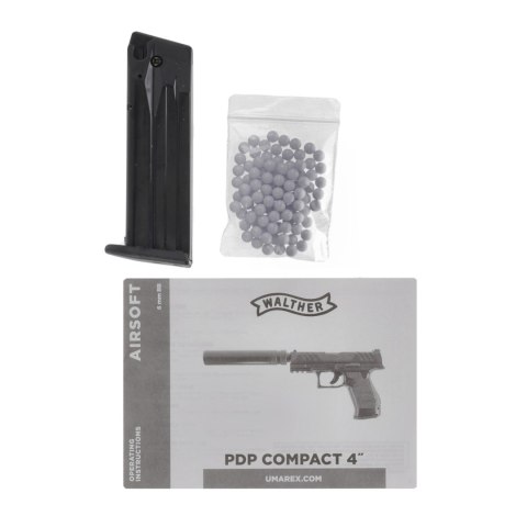Replika pistolet Walther PDP Compact 4" 6 mm BB sprężynowa Walther