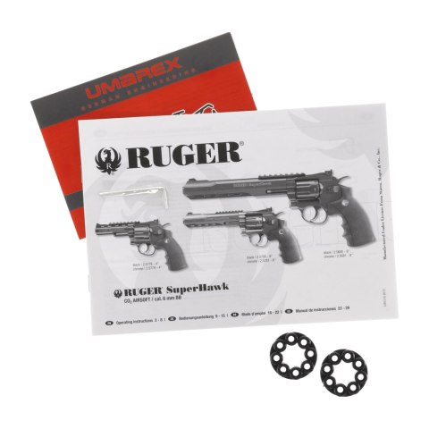 Replika rewolwer ASG Ruger Superhawk 8" 6 mm chrom Ruger