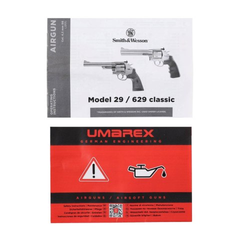 Rewolwer wiatrówka Smith&Wesson M29 4,5 mm 6,5" z kaburą ze skóry ekologicznej Smith and Wesson