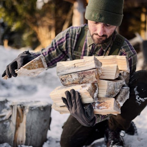 Rękawiczki unisex Chevalier Windblocker Warm Shooting Leather brown Chevalier