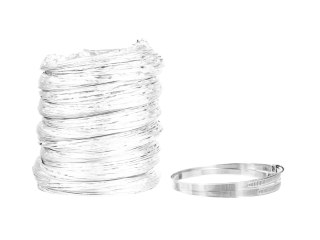 Rura spiro Borniak 3 m z dwiema obejmami ZWA01 Borniak