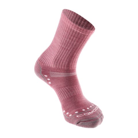 Skarpety Comodo Alpaca Merino wool Light Hiker STAL różowe Comodo
