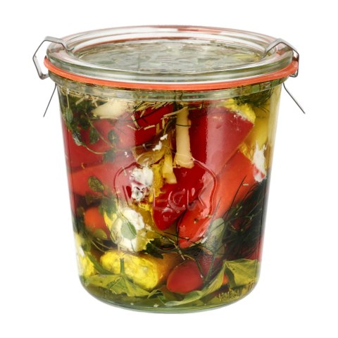 Słoik Weck Mold z pokrywką, uszczelką i 2 zapinkami 580 ml, 6 szt Weck