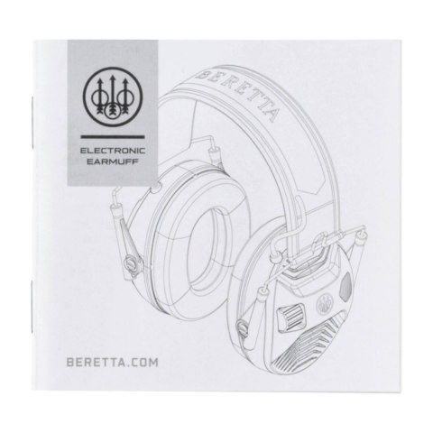 Beretta Electronic Earmuffs CF111 - Aktywne Ochronniki Słuchu Zielone Beretta