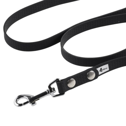 Smycz BioThane 4wild wodoodporna 200 cm czarna 4wild.eu