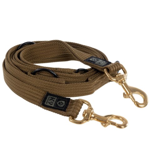 Smycz przepinana K9 Thorn z rączką przednią 255 cm brązowa K9 Thorn