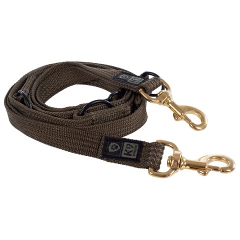 Smycz przepinana K9 Thorn z rączką przednią 255 cm oliwkowa K9 Thorn