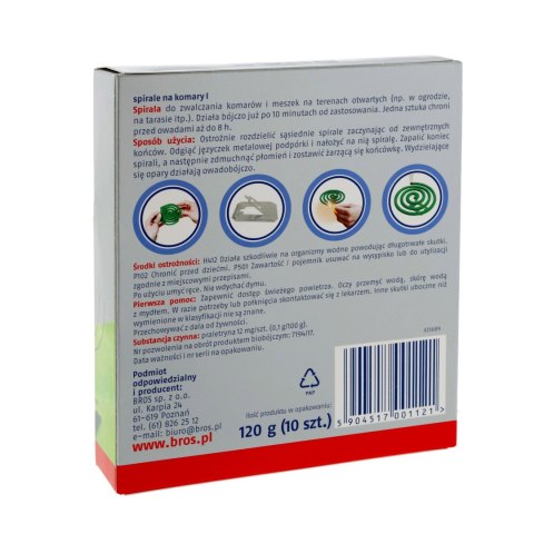Spirala Bros na komary 10 szt Bros