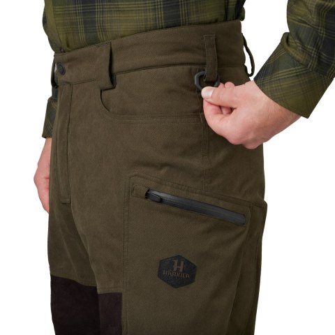 Spodnie myśliwskie Härkila Driven Hunt HWS leather Willow green, shadow brown Härkila