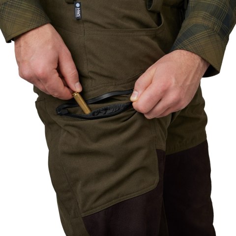 Spodnie myśliwskie Härkila Driven Hunt HWS leather Willow green, shadow brown Härkila