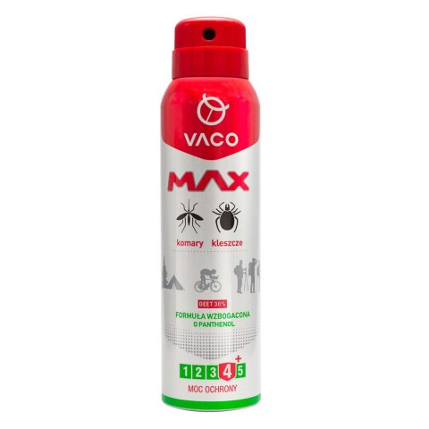 Spray Max Vaco na komary, kleszcze, meszki Z Panthenolem 100 ml Vaco