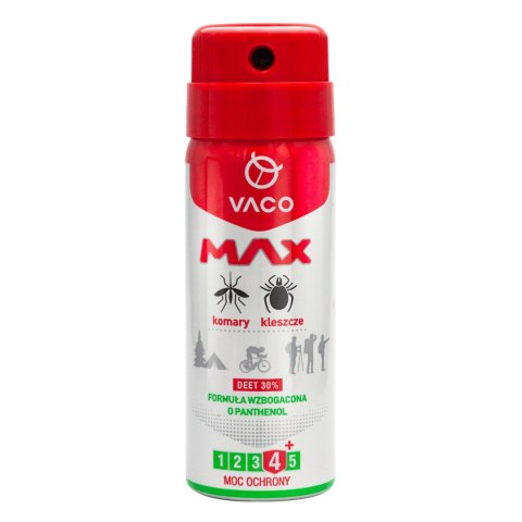 Spray Max Vaco na komary, kleszcze, meszki Z Panthenolem 50 ml Vaco