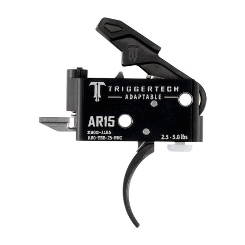 Spust Triggertech AR15 Adaptable PVD Black Curved- język spustowy zagięty - Two Stage TriggerTech