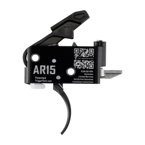 Spust Triggertech AR15 Adaptable PVD Black Curved- język spustowy zagięty - Two Stage TriggerTech