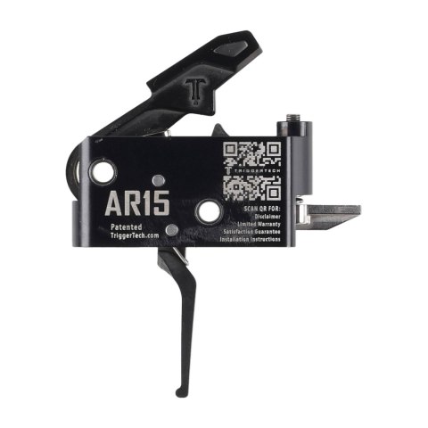 Spust Triggertech AR15 Adaptable PVD Black Flat- język spustowy prosty - Two Stage TriggerTech