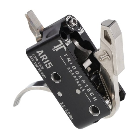 Spust Triggertech AR15 Adaptable Stainless - język spustowy wygięty - Two Stage TriggerTech
