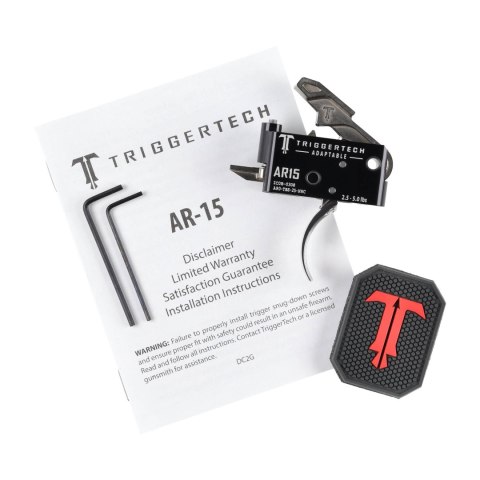 Spust Triggertech AR15 Adaptable Stainless - język spustowy wygięty - Two Stage TriggerTech
