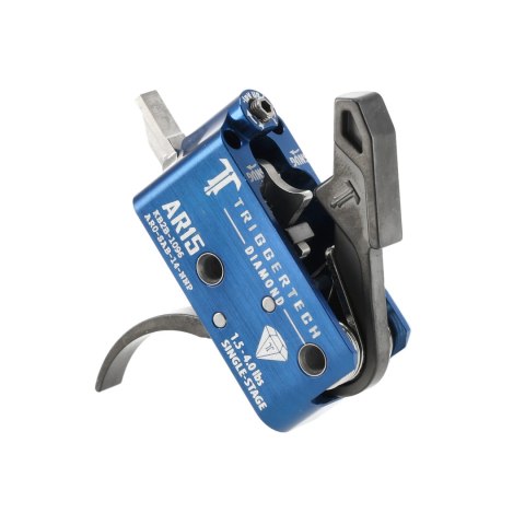 Spust Triggertech AR15 Diamond PVD Black Curved- język spustowy zagięty - Single Stage TriggerTech