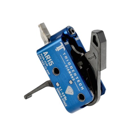 Spust Triggertech AR15 Diamond PVD Black Flat- język spustowy prosty - Single Stage TriggerTech