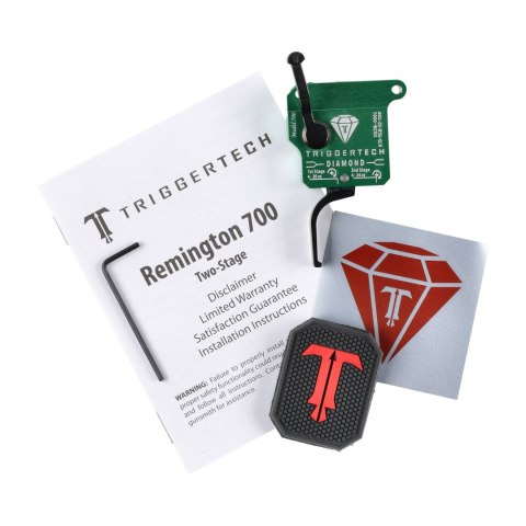 Spust Triggertech R700 Diamond PVD Black - język spustowy prosty - Two Stage TriggerTech